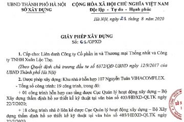 Giấy tờ Hồ sơ Pháp lý dự án chung cư Viha Leciva 107 Nguyễn Tuân