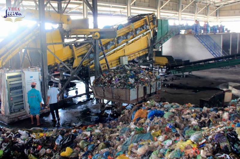 khu xử lý rác thải tại Viha Leciva 