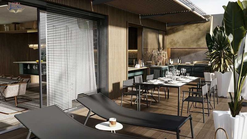 Ban công của căn hộ Penthouse tại Viha Leciva