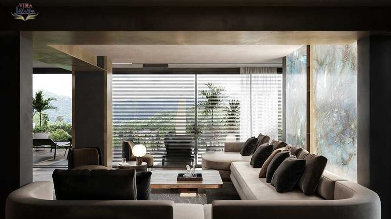 Thiết kế căn Penthouse Viha Leciva mang đến cảm giác bình yên, thư giãn