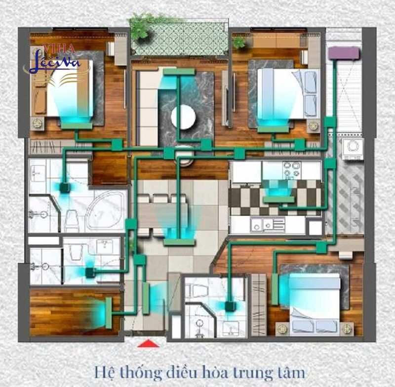 Hệ thống điều hòa, lấy gió mang lại không khí trong lành, sạch sẽ 