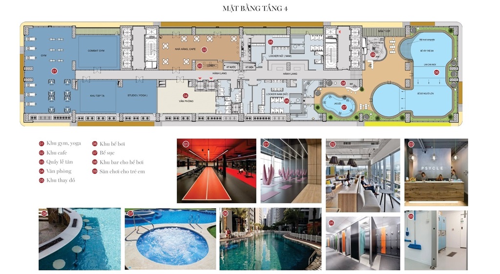 Tầng dịch vụ sang chảnh 5 sao tại Viha Leciva