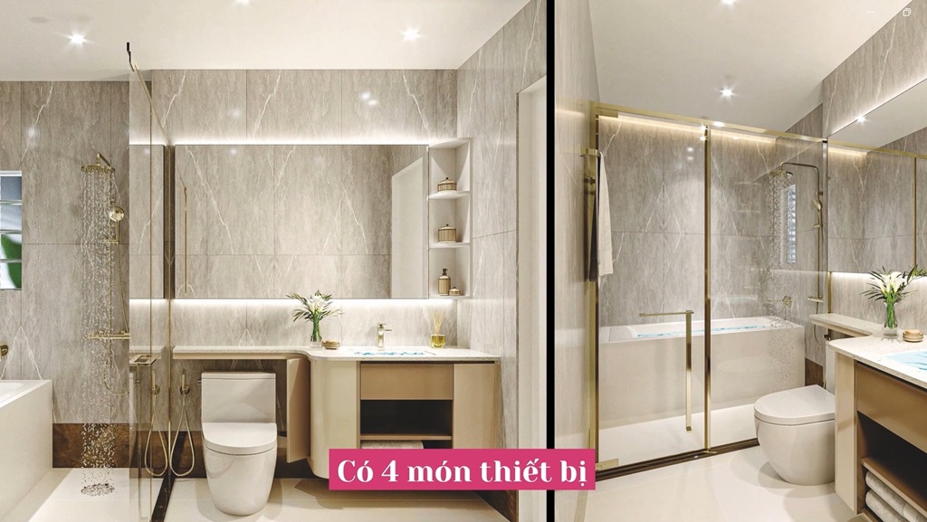 Phòng tắm 4 món chỉ có tại Viha Leciva